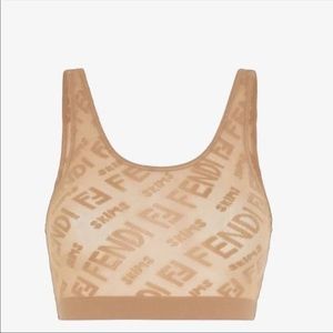 BNIB FENDI X SKIMS hosiery bralette in beautiful nude color